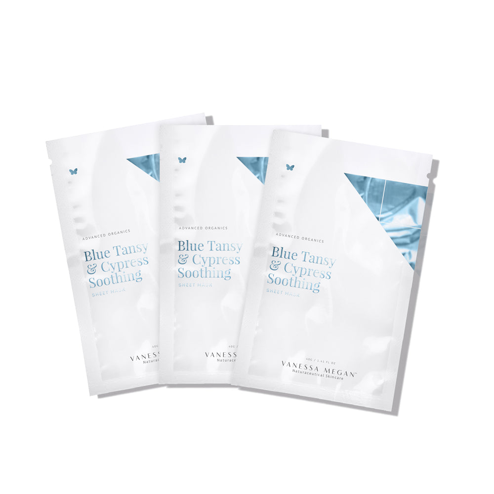 Blue Tansy & Cypress | Soothing Sheet Mask | 3-Pack
