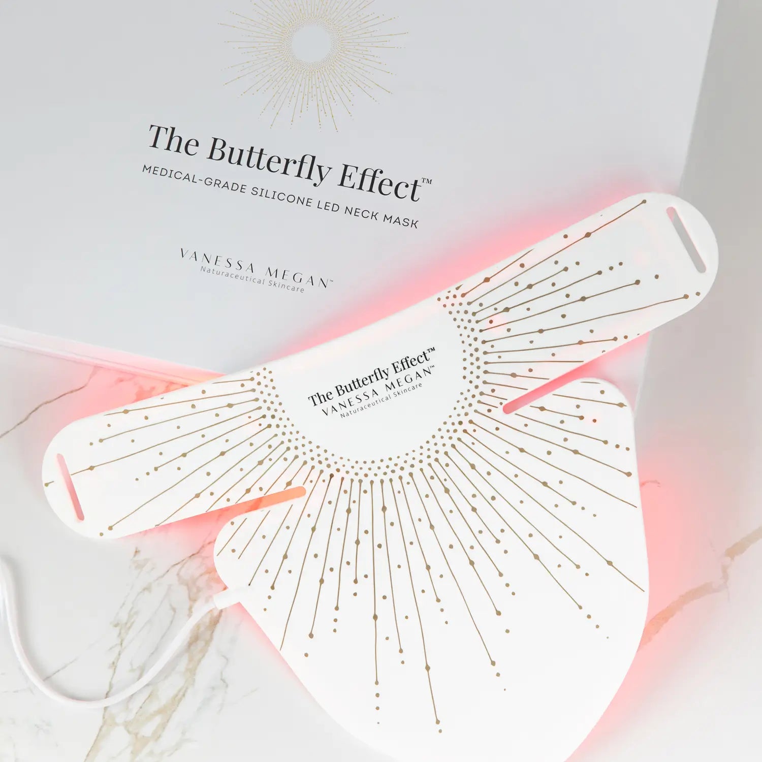 The Butterfly Effect™ | Medical-Grade Silicone LED Mask | Neck