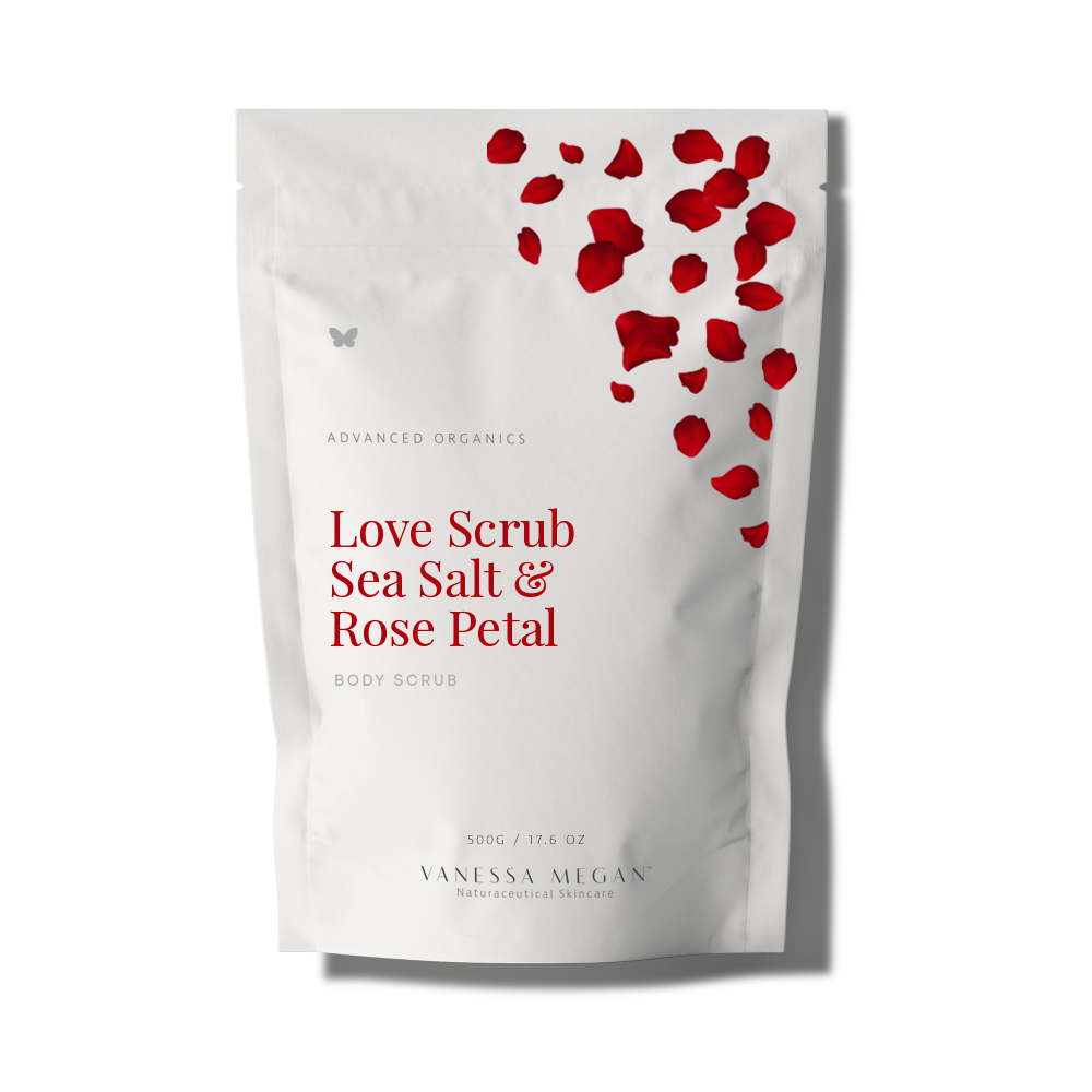 Love Scrub - Sea Salt & Rose Petal Body Scrub - 500g